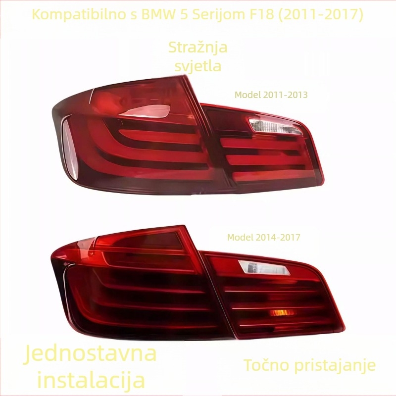 LED stražnje svjetlo za BMW 5 Series F18, 12V, standardna snaga, stražnje kočenje i svjetlo za vožnju unatrag