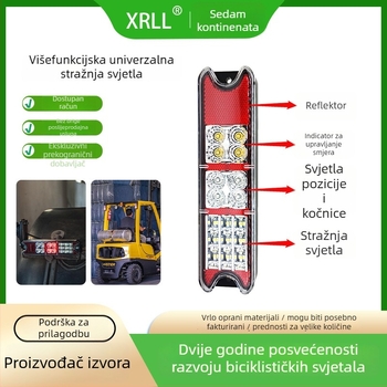 LED stražnja svjetiljka sa signalom za viljuškare i tešku opremu, model Xrll1081j, 10-80V DC, 5.5W