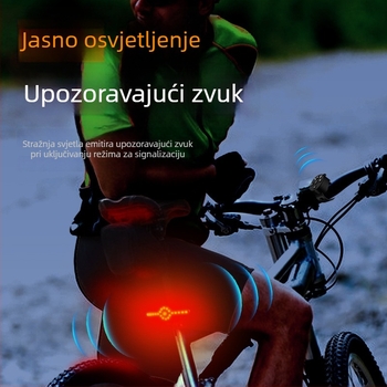 ANYBIKE Bežična stražnja svjetiljka s daljinskim upravljanjem i senzorom kočnice za planinske i cestovne bicikle