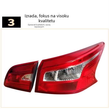 Nissan Sylphy 2012–2018 zadnje svjetlo, polu-sklop – lijeva i desna vanjska svjetla za skretanje i poklopac za svjetlo za vožnju unatrag