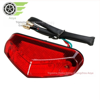 AY LED stražnja svjetlost za motocikl, ABS, 12V, kućište lampe s tri kuta, stražnje svjetlo za motocikle i skutere