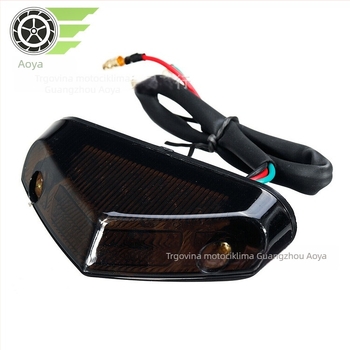 AY LED stražnja svjetlost za motocikl, ABS, 12V, kućište lampe s tri kuta, stražnje svjetlo za motocikle i skutere