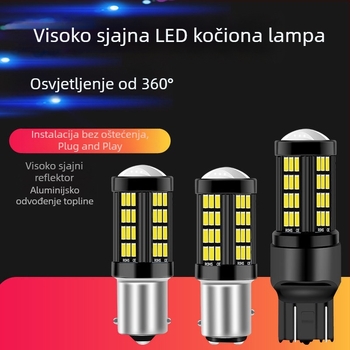 Automobilska LED svjetla: kočenje, vožnja unatrag i signal skretanja, 1157-4014-66SMD, 12-20V, 700 lm, 6000–6500 K