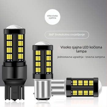 Automobilska LED svjetla: kočenje, vožnja unatrag i signal skretanja, 1157-4014-66SMD, 12-20V, 700 lm, 6000–6500 K