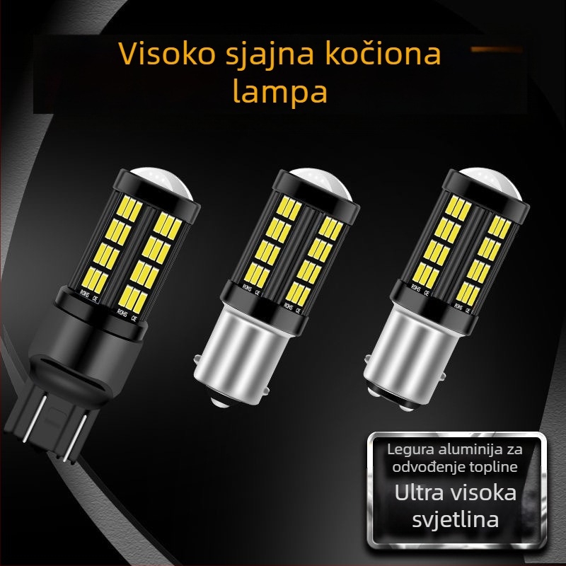 Automobilska LED svjetla: kočenje, vožnja unatrag i signal skretanja, 1157-4014-66SMD, 12-20V, 700 lm, 6000–6500 K