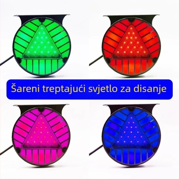 Kamionsko LED stražnje svjetlo sa strobo režimom, 12-24V, 3000 lm, 2800K, vodootporno