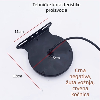 Kamionsko LED stražnje svjetlo sa strobo režimom, 12-24V, 3000 lm, 2800K, vodootporno