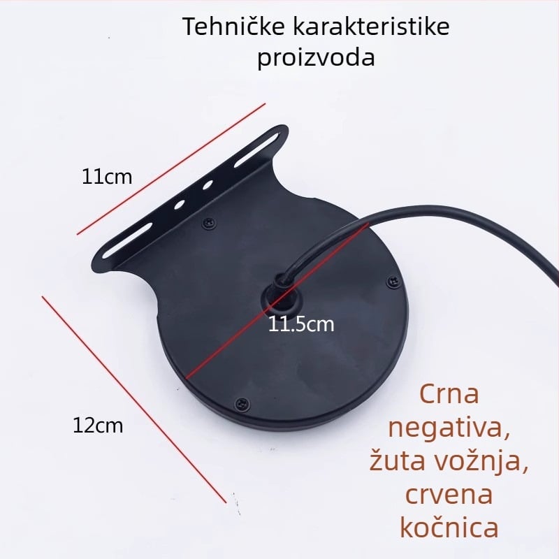 Kamionsko LED stražnje svjetlo sa strobo režimom, 12-24V, 3000 lm, 2800K, vodootporno