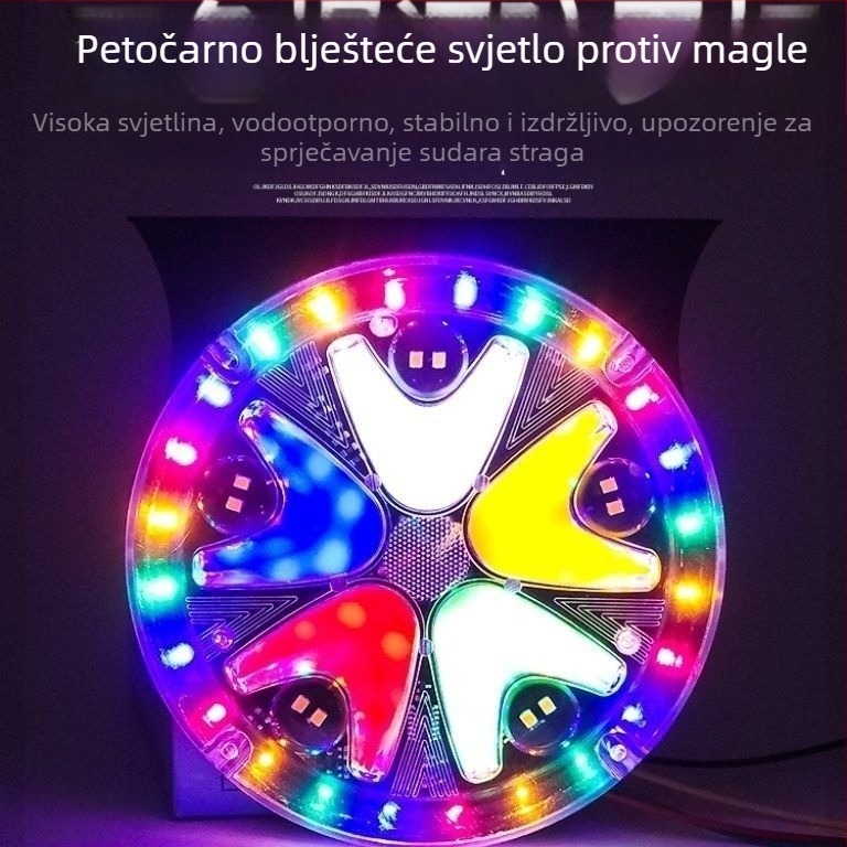 LED stražnja svjetla za kamion 24V, vodootporna, svjetlosni vodič, višebojno bljeskanje kočnice i svjetlo za maglu