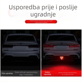 Pilot Light LED – univerzalna automobilna stražnja usna svjetlo za upozorenje uz bljeskanje, ultra jarko stražnje kočnice i kružno svjetlo