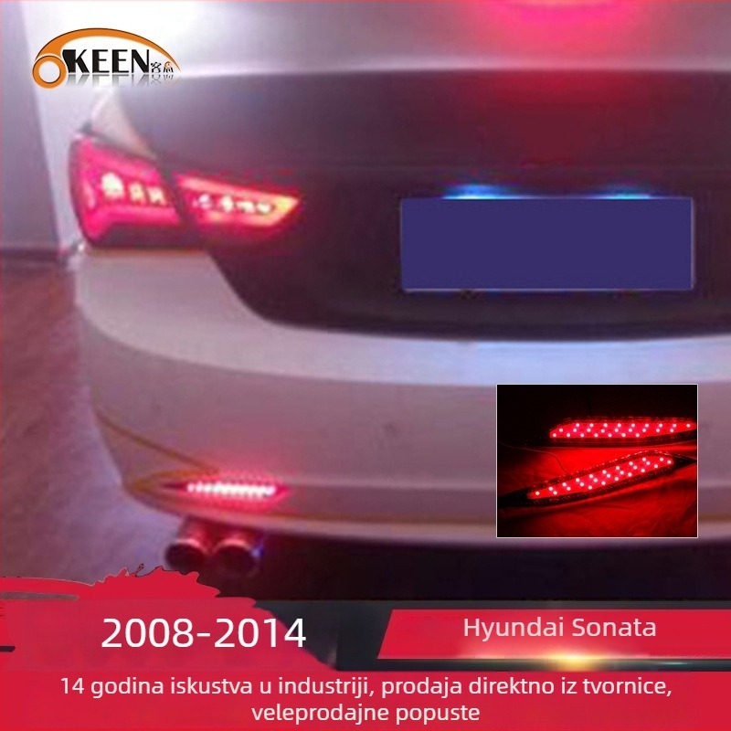 LED stražnje svjetlo za Hyundai Sonata 2008-2014, 12V, 5W, 5000 lm, 6000K, s funkcijom upozorenja vožnje i kočenja
