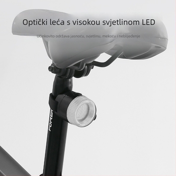 Stražnje svjetlo za bicikl s inteligentnim senzorom vibracija, za noćnu vožnju, visoka svjetlina, vodootporno, dugotrajna baterija