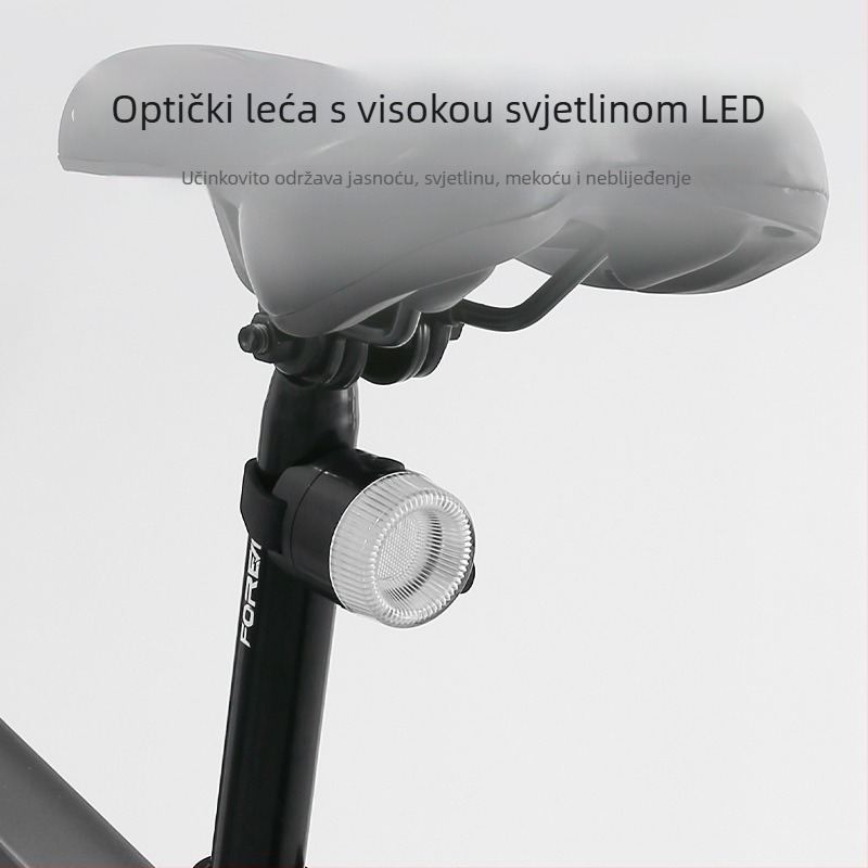 Stražnje svjetlo za bicikl s inteligentnim senzorom vibracija, za noćnu vožnju, visoka svjetlina, vodootporno, dugotrajna baterija