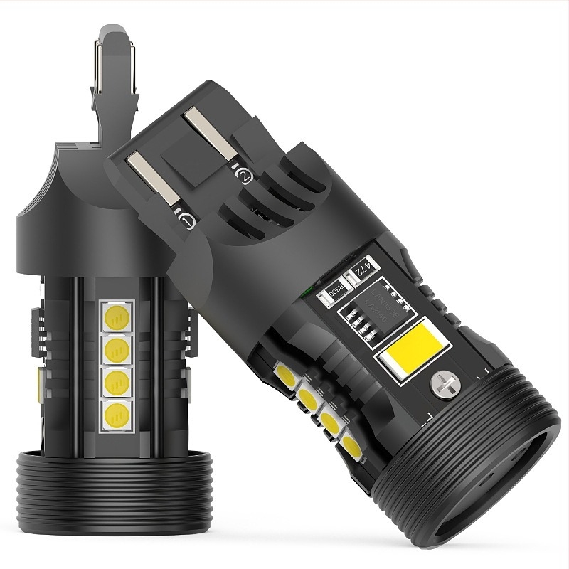 LED svjetla za auto T20 7443/7440 s dekodiranjem protiv treperenja, 25W, 10-18V, 3570 LED, kompatibilno s T20-1156