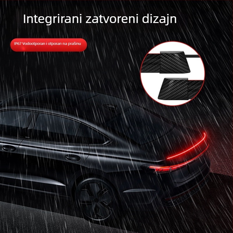 LED automobil s uzorkom karbonskih vlakana, stražnja svjetla i svjetlo kočnice, višefunkcijsko upozoravajuće svjetlo i traka atmosfere u prtljažniku
