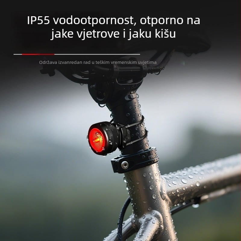 NQY139 Inteligentna stražnja svjetiljka za bicikl i planinski bicikl s indukcijskim cestovnim upozorenjem - Cyclami