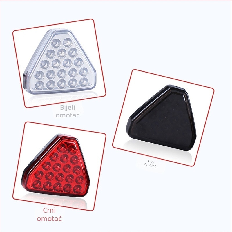 LED trokutasto stražnje svjetlo za automobil – 5W, 12V, 5000