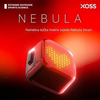 XOSS Walker stražnja svjetla za bicikl s DOT-MATRIX LED-om, upozorenje na kočenje, za cestovne i planinske bicikle, za noćnu vožnju