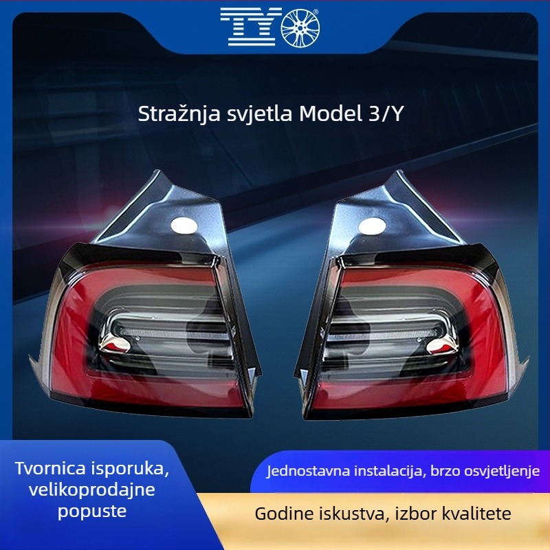 LED stražnje svjetlo sklop Tesla Model 3/Y, 12V, ABS kućište