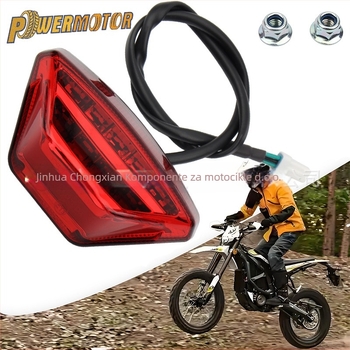 Powermotor Ub-127-2 Stražnja svjetiljka za motocikl za off-road, stražnje kočnice i signalno svjetlo, dnevno svjetlo
