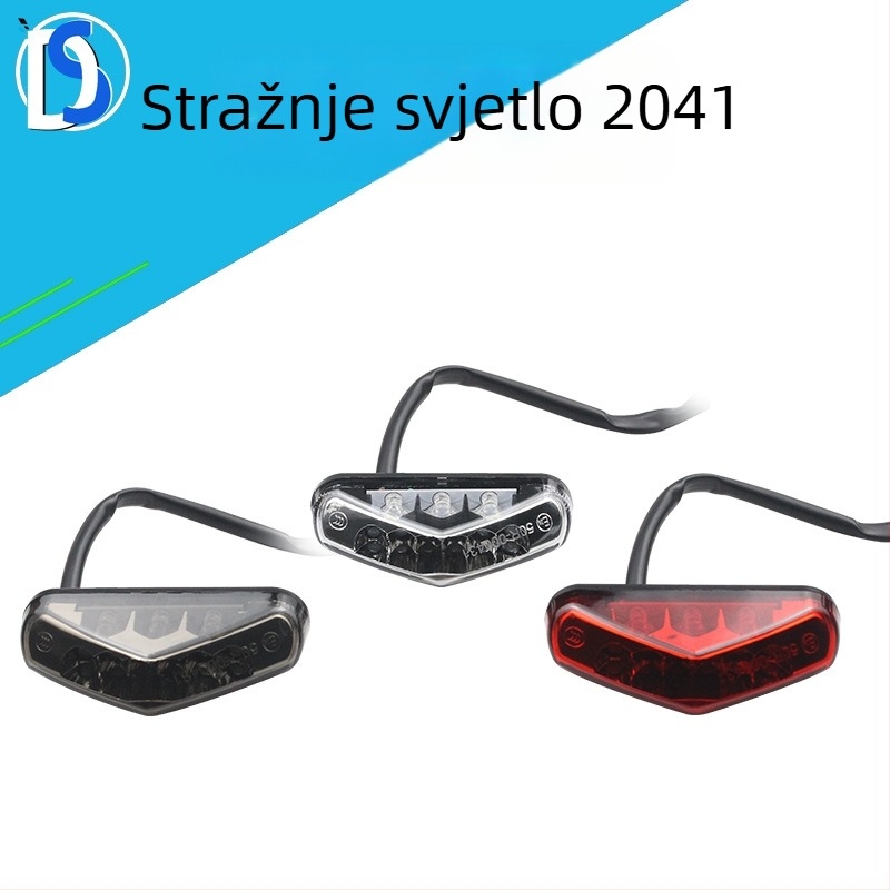 LED stražnja svjetla motocikla, model 2041, 12V, ABS+PC