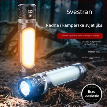 Magnetno radno svjetlo s digitalnim zaslonom, 30W, 4000mAh, LED, 360° rotacija, vodootporno
