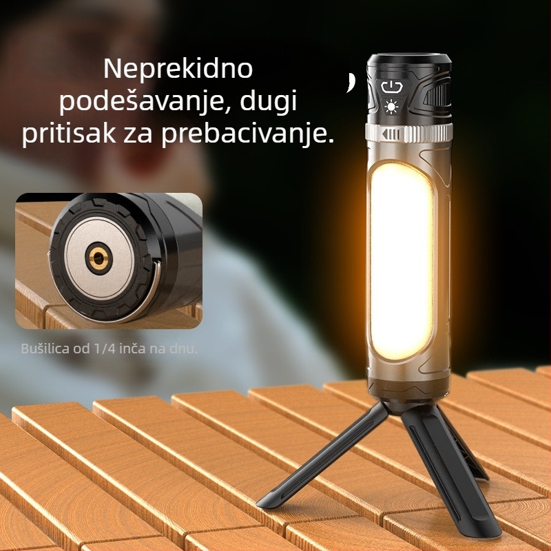 Magnetno radno svjetlo s digitalnim zaslonom, 30W, 4000mAh, LED, 360° rotacija, vodootporno