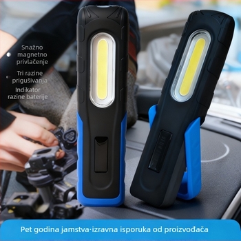 LED sklopiva radna svjetiljka za servis automobila (pranje auta i popravak), COB LED, 220V, 10W, 800 lm, 45° snop