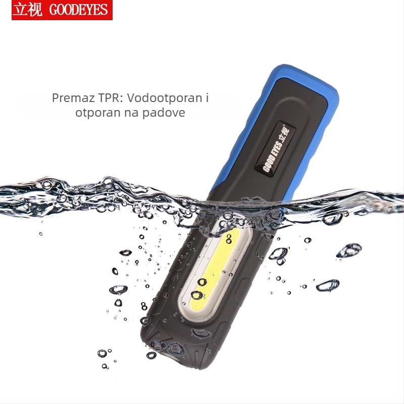LED sklopiva radna svjetiljka za servis automobila (pranje auta i popravak), COB LED, 220V, 10W, 800 lm, 45° snop