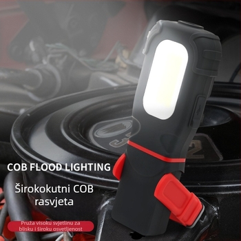 Lampica za održavanje s COB+LED, 500 lm, 3.7 V, 6000–7000 K, snažno magnetsko pričvršćivanje, model S605