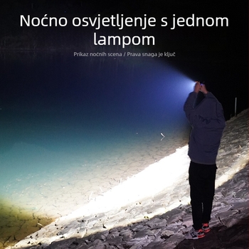 COB LED radna svjetiljka s USB punjenjem, magnetska kopča za olovku i višenamjenski laserski pokazivač (5W)