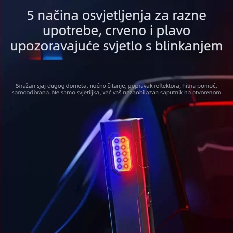 Ručna LED svjetiljka s magnetskom osnovom, 3W LED, vijek LED 99999 h, vodootporna
