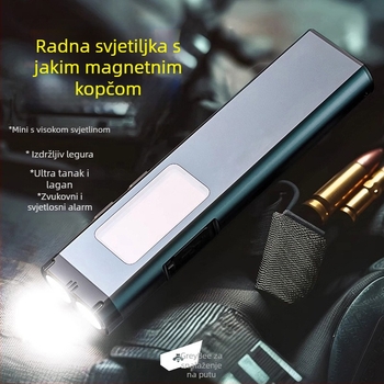 Ručna svjetiljka Gz50 s magnetskim dizajnom, aluminijsko kućište, domet 100–200 m, vrijeme rada 8 h, vrijeme punjenja 3 h