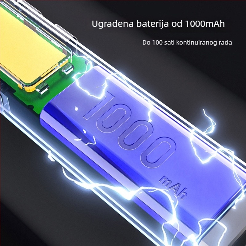 Ručna svjetiljka Gz50 s magnetskim dizajnom, aluminijsko kućište, domet 100–200 m, vrijeme rada 8 h, vrijeme punjenja 3 h