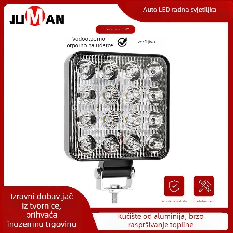 Univerzalno automobil LED radno svjetlo, 16LED, 48W, 9-80V, 3000LM, 6000K