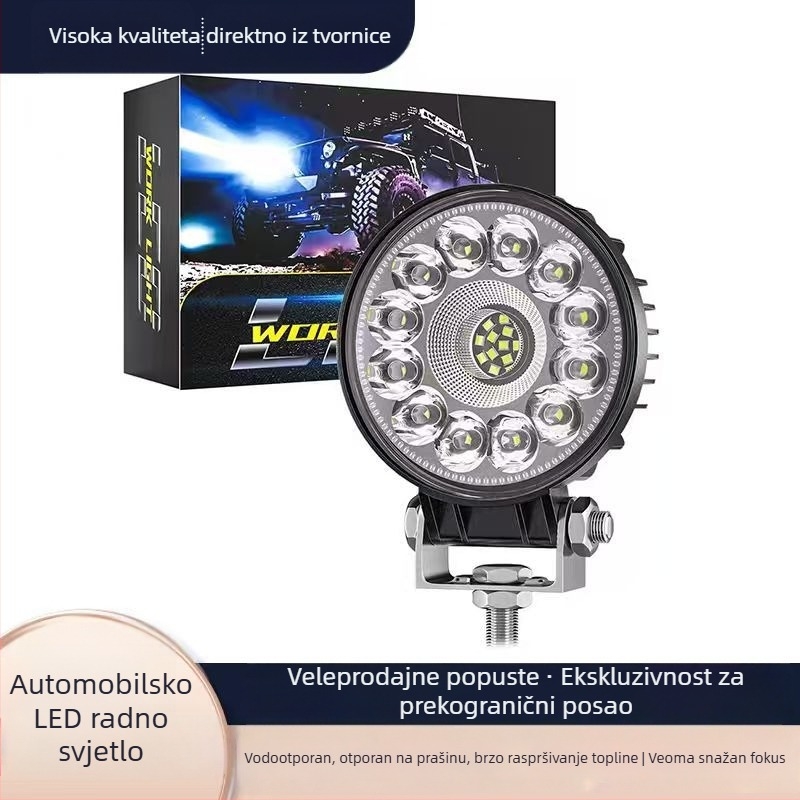 Automobilsko kružno LED radno svjetlo 18W, 9-80V, LED 3030, 30.000 sati, aluminijsko kućište