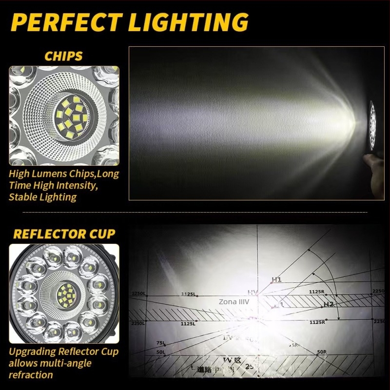 Automobilsko kružno LED radno svjetlo 18W, 9-80V, LED 3030, 30.000 sati, aluminijsko kućište