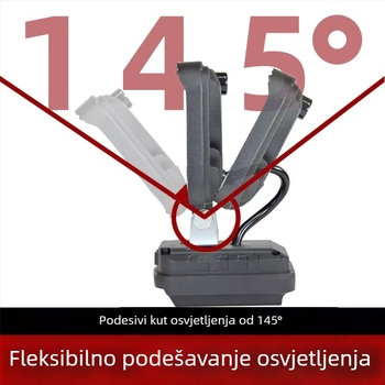 Univerzalna LED radna svjetiljka s litijskom baterijom za popravak vozila – LED svjetlo kompatibilno s paketima baterija alata