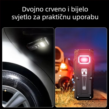 Magnetska radna svjetiljka s LED i power bankom, 1200 mAh, 5 W, domet do 100 m