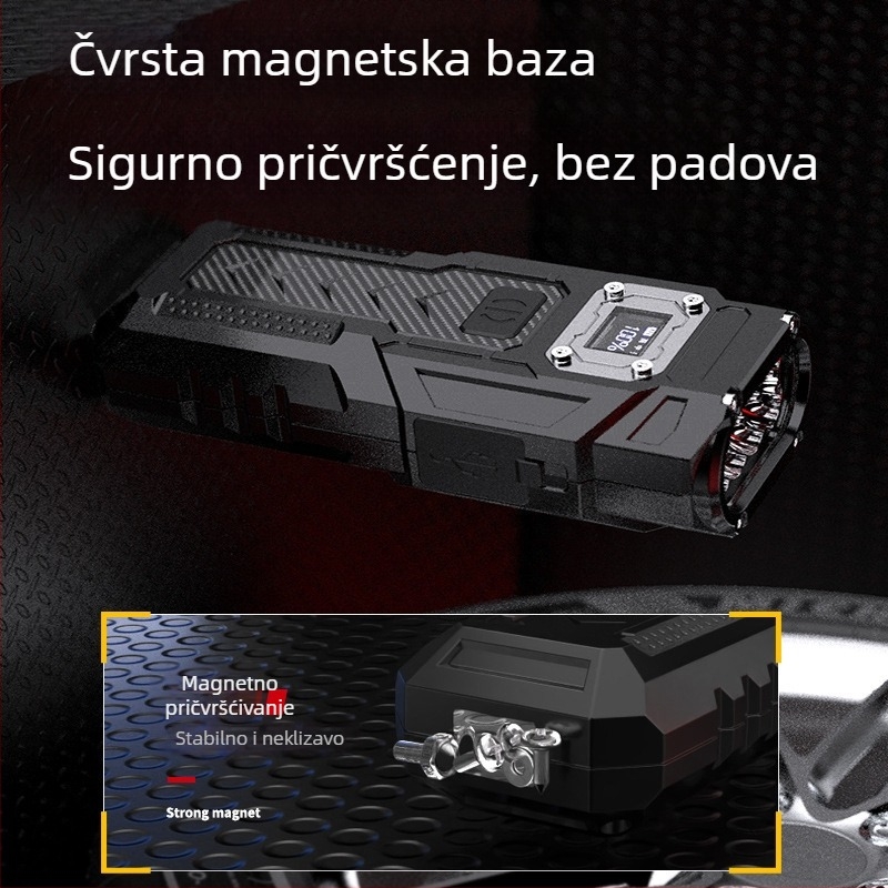 Magnetska radna svjetiljka s LED i power bankom, 1200 mAh, 5 W, domet do 100 m