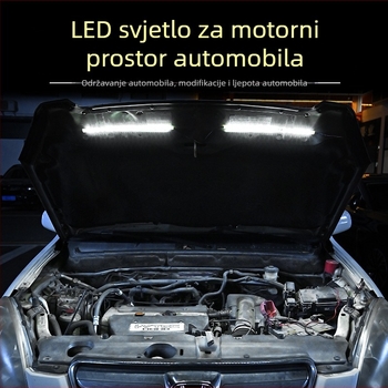 Automobilsko LED radno svjetlo za poklop motora s automatskim prekidačem — dekorativna rasvjeta prednjeg poklopca (Model 01, 0.3W, 12V, 1 izvor svjetla, 1 lm)