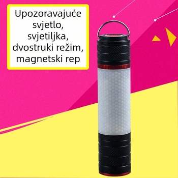 Mini prijenosna LED lampica za inspekciju automobila s magnetom na stražnjoj strani; materijal: aluminij + ABS; 10W; baterija 3200mAh (18650); izvor svjetla LED + žarulja; domet 100–200 m