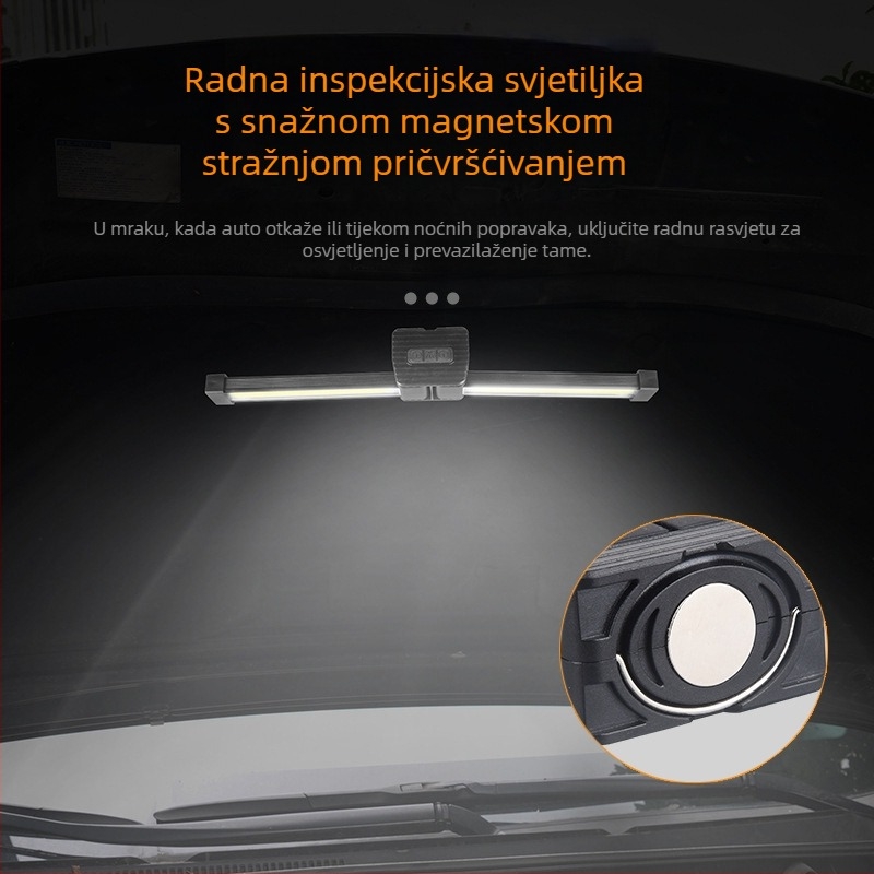 Punjava COB radna svjetiljka s LED, sklopiva magnetska svjetiljka, 5W, 1200mAh