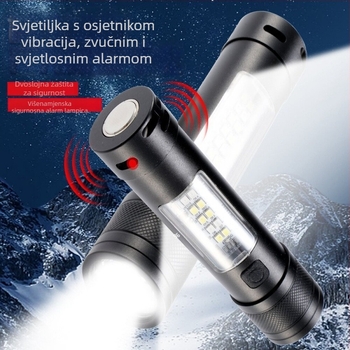 LED bočni fenjer – 10W, 800mAh, LED izvor, 360° rotacija, domet 50–100 m (Ključne specifikacije)