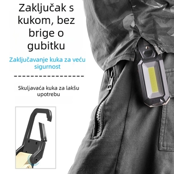 COB radna svjetiljka s magnetskim držačem, LED 10W, baterija 2400mAh, punjiva, sklopiva, 360° rotacija