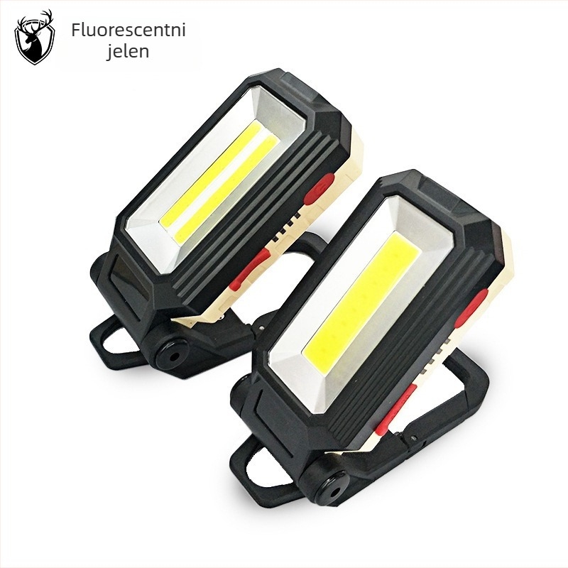 Ručna LED radna svjetiljka s snažnom magnetskom bazom za auto popravke i industrijsko održavanje; prijenosna, višenamjenska, ultra jaka svjetlost; domet 100