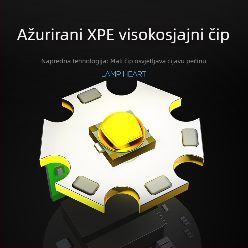 Ručna LED radna svjetiljka s snažnom magnetskom bazom za auto popravke i industrijsko održavanje; prijenosna, višenamjenska, ultra jaka svjetlost; domet 100