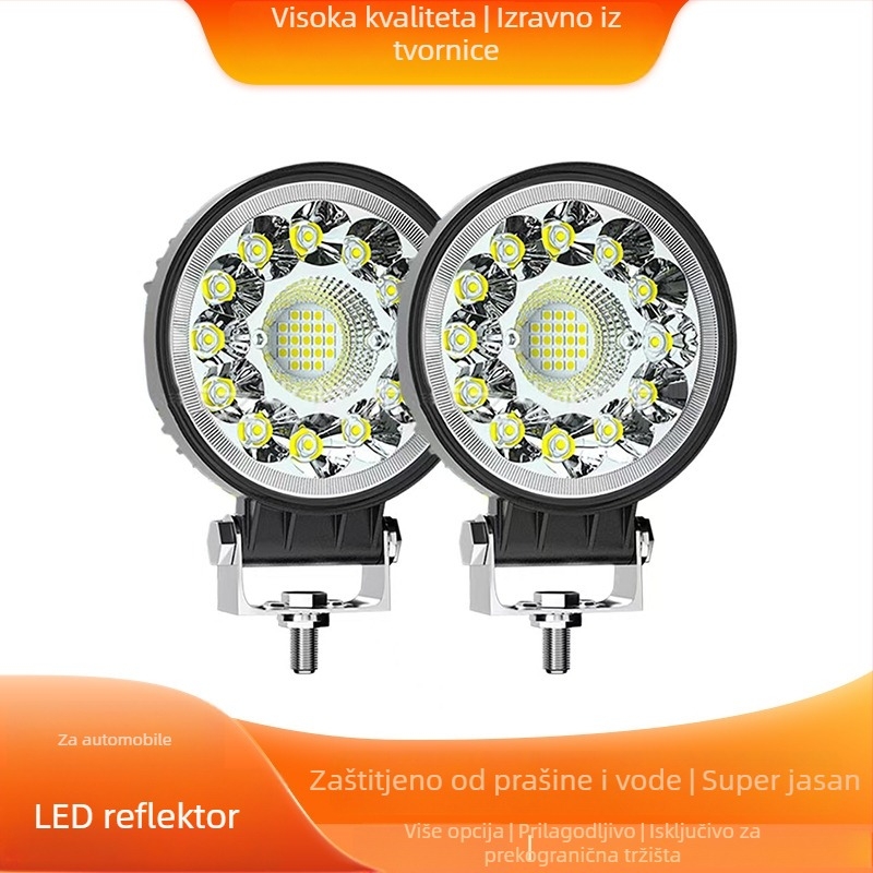 Okružna radna svjetiljka s aluminijskim kućištem — 20W, 9-80V, 6500K, LED 3030, 30.000 h