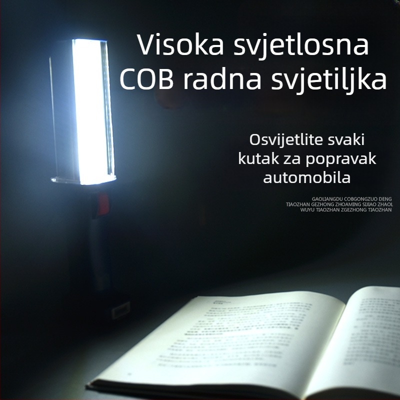LED radna svjetiljka s magnetom, punjiva baterija 5200mAh, COB LED, 10W