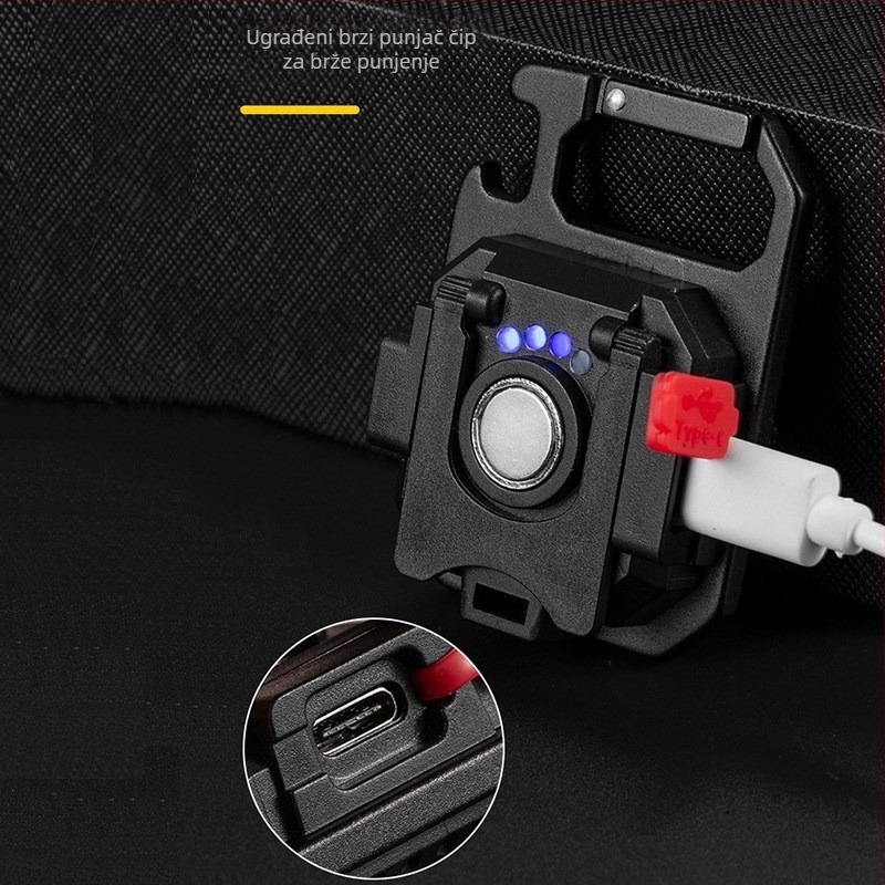 Kljucni COB svjetiljka s USB punjenjem, 10W COB izvor svjetla, višenamjenska radna svjetiljka